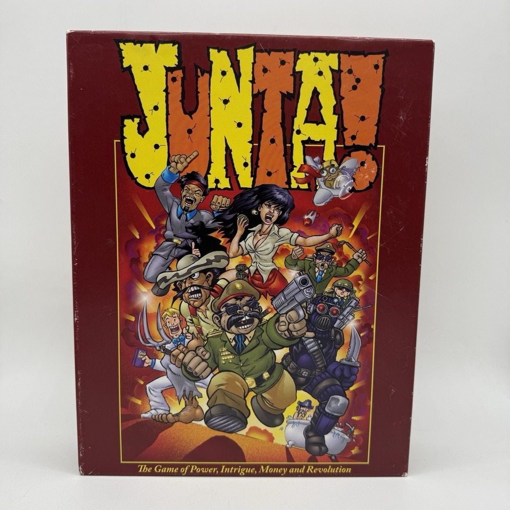 West End Boardgame Junta Political Game 98% Complete 2005 Purgatory Publishing